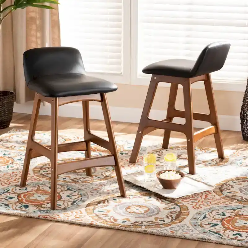 Darrin Mid-Century Modern 2-PC Counter Stool Set