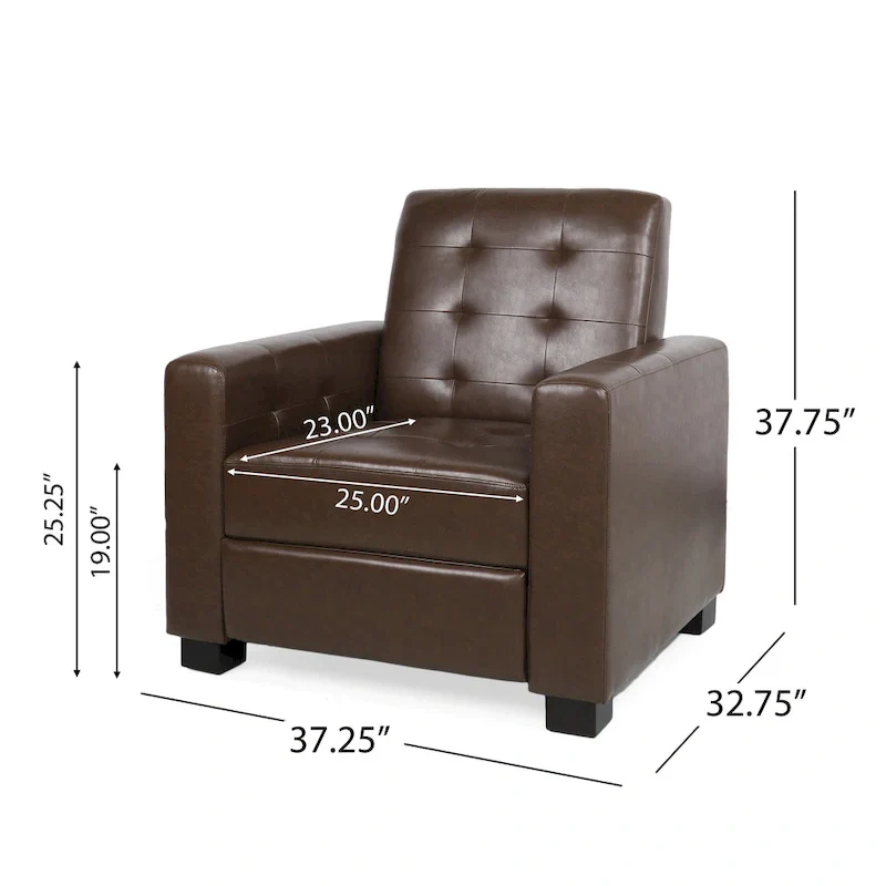 Upholstered Push-Back Recliner