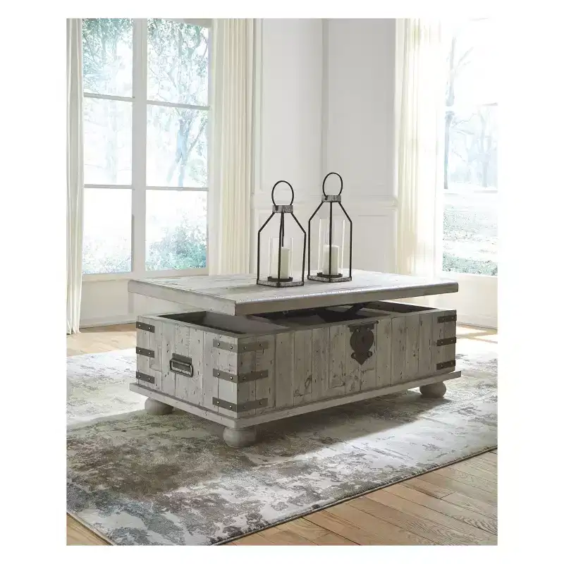 Carynhurst Lift Top Cocktail Table White - Signature Design by Ashley