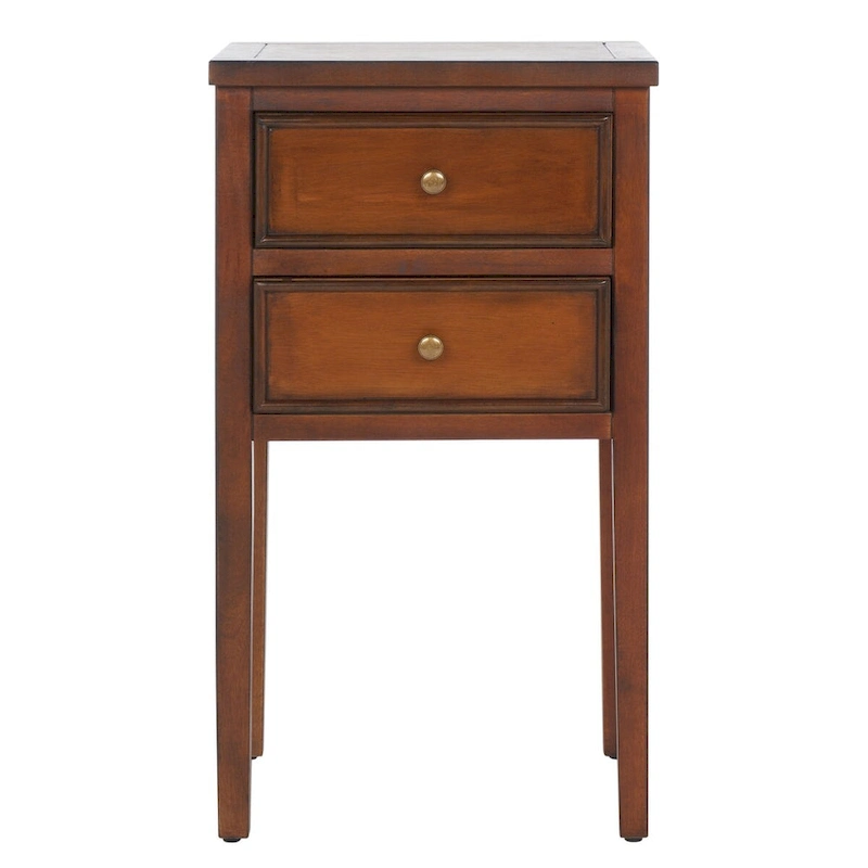 SAFAVIEH Minda 2-Drawer Accent End Table Nightstand (Fully Assembled) - 16.9 x 14.2 x 29.7 - 17Wx15Dx30H