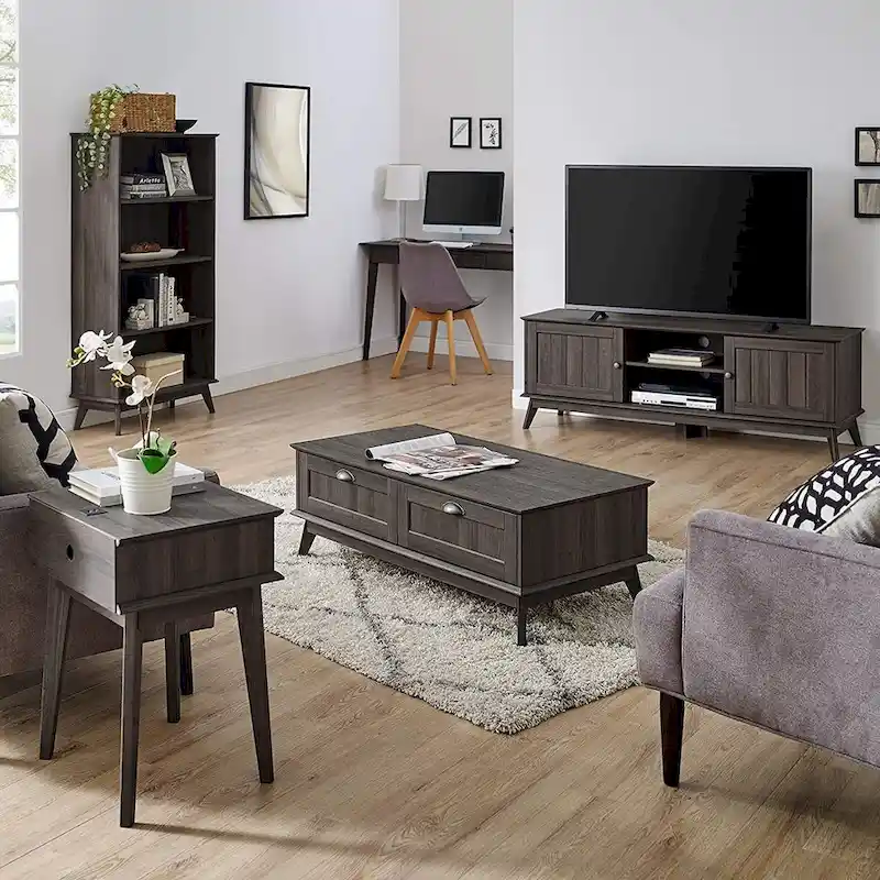 Caffoz Center Coffee Table with Two Fully Extended Drawers