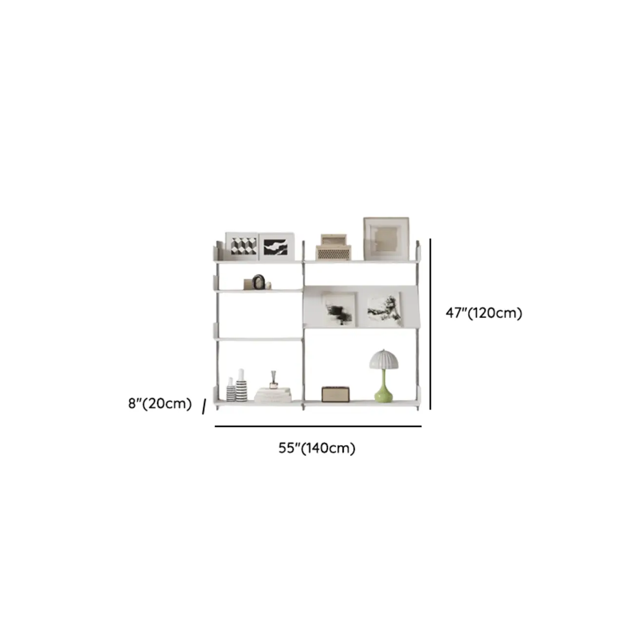 Functional Modern Wood Wall Unit Bookcase