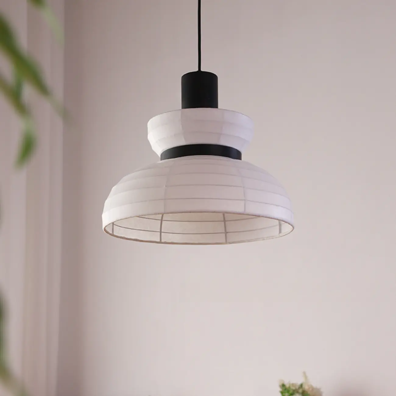 Minimalist Elegant White Silk Pendant Light for Kitchen Hanging