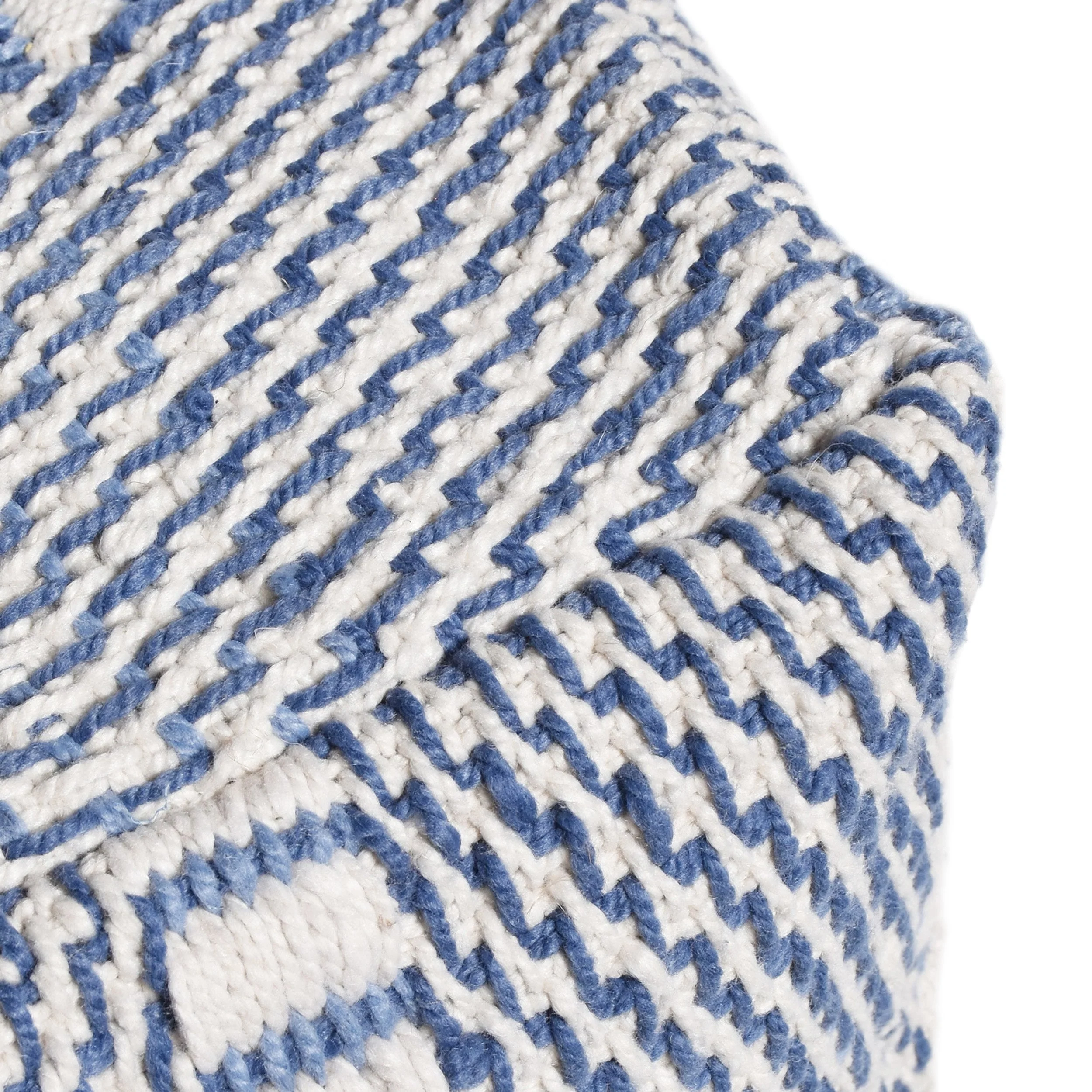 Boho Handcrafted Water Resistant Cube Pouf - NH663513