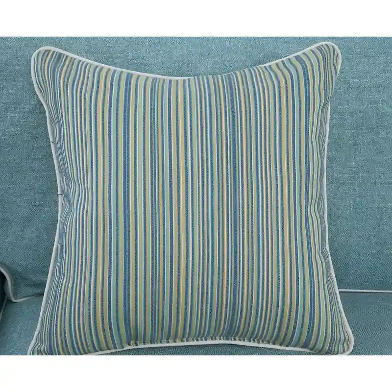 Classics Model Coastal Aqua Series Sofa with Four Accent Pillows