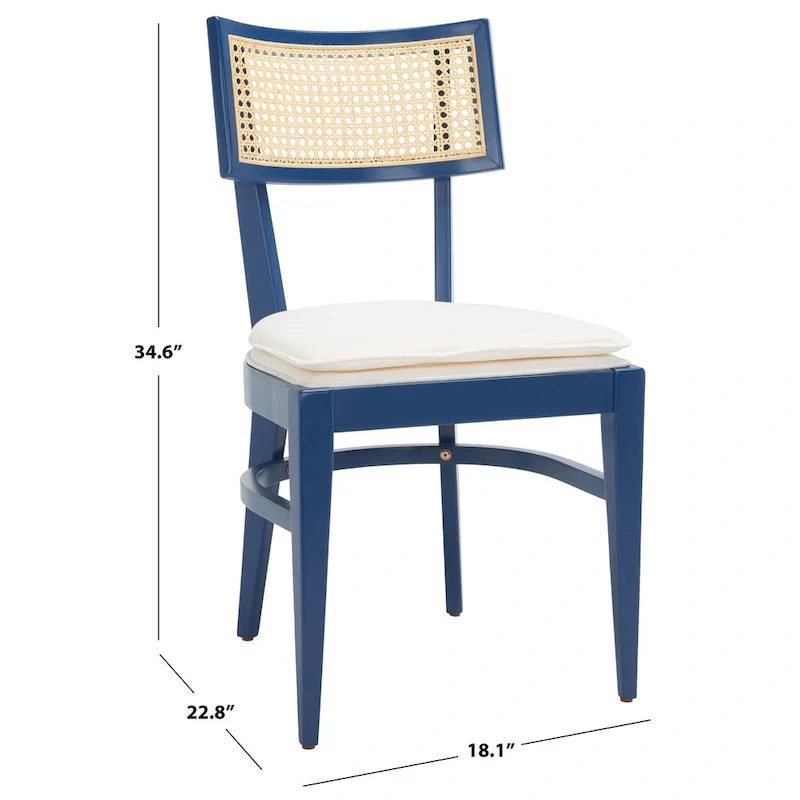 SAFAVIEH Opha Cane Dining Chair - 18 W x 23 D x 35 H - 18Wx23Dx35H