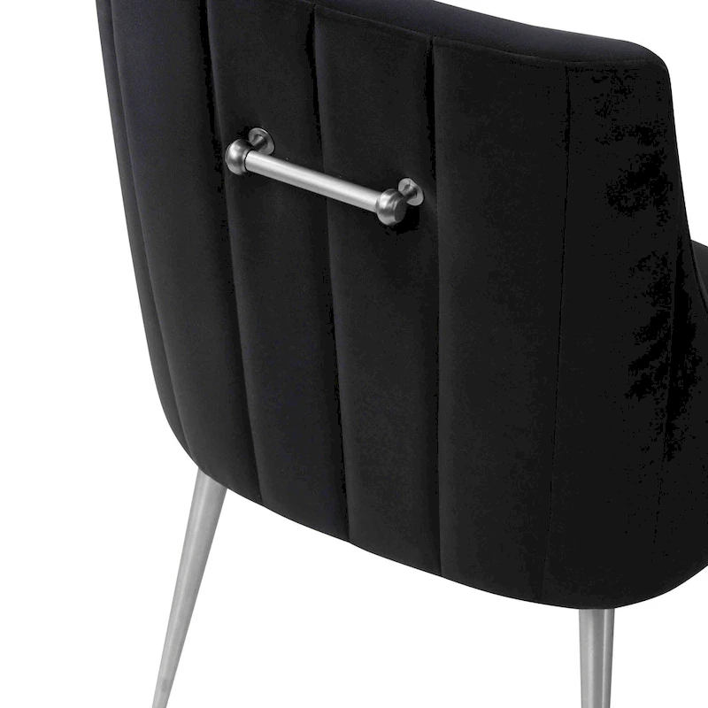 Irina Dining Chair Velvet Side Chair with Stainless Steel Leg