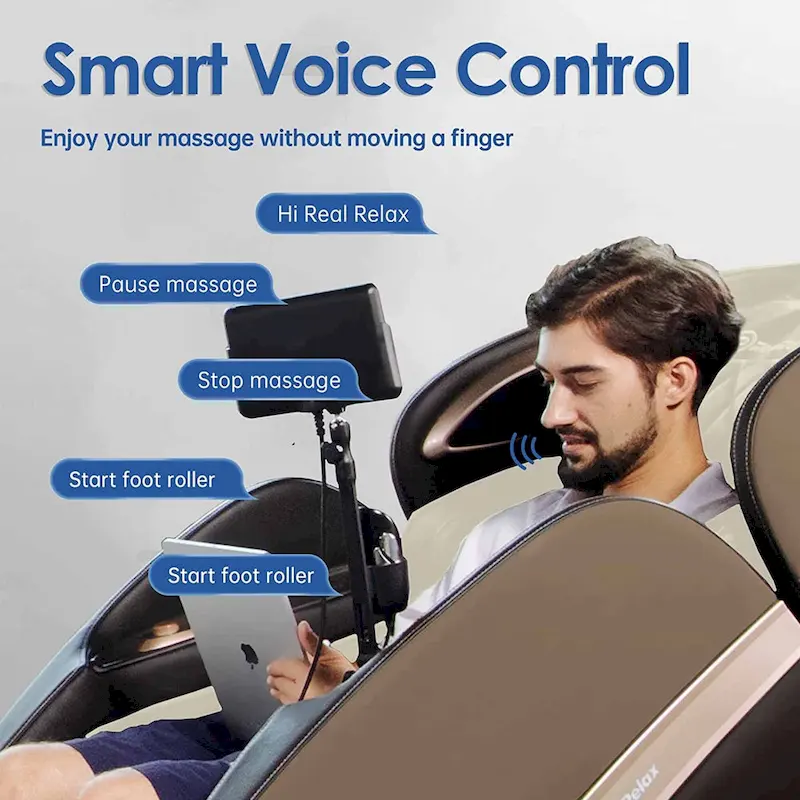 Ukuowu PS6500 4D Massage Chair with AI Care,Voice Control,Wireless charging and Super long SL Track