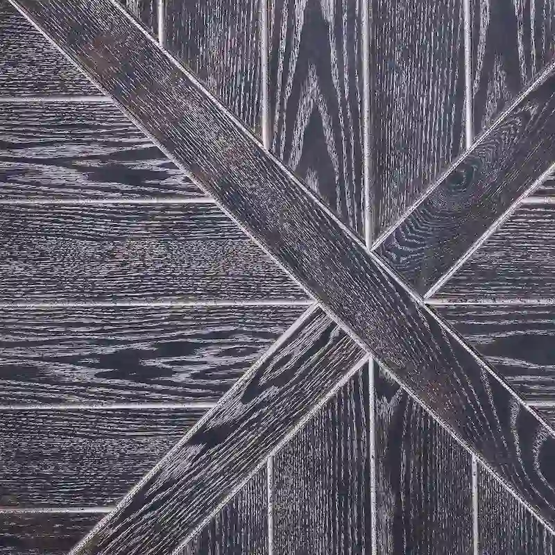 SEI Furniture Kenya Industrial Rustic Round Wood Coffee Table with Shelf