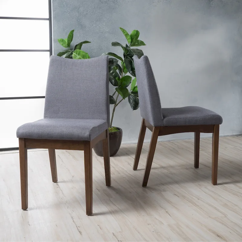 Mid-Century Fabric Dining Chair (Set of 2)