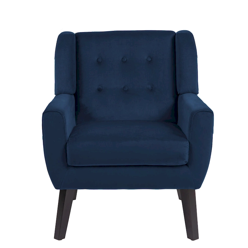 Velvet Accent Chair Living Room Upholstered Armchair