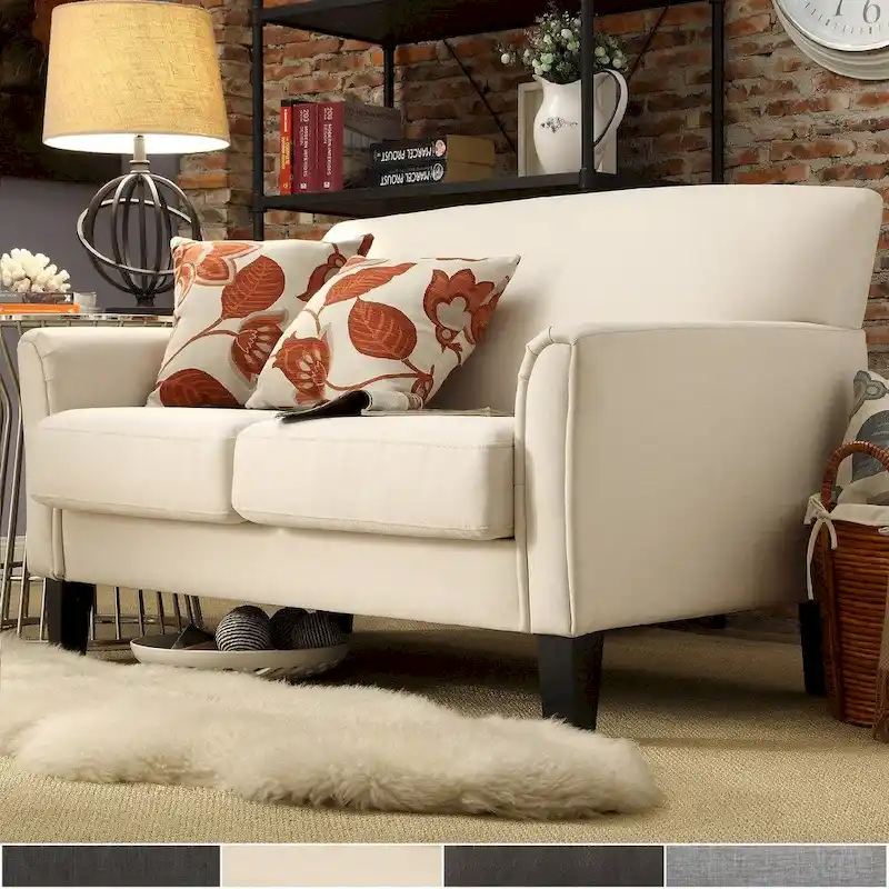 Uptown Modern Cushion Back Loveseat by iNSPIRE Q Classic