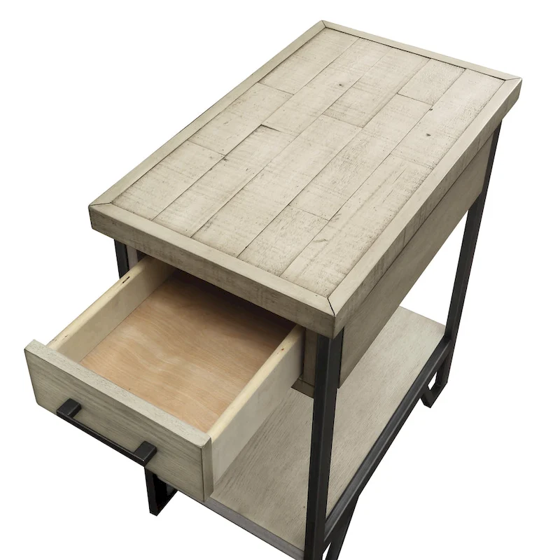 Mingard Rustic 20-inch Wood 1-Shelf and 1-Drawer Side Table by Furniture of America