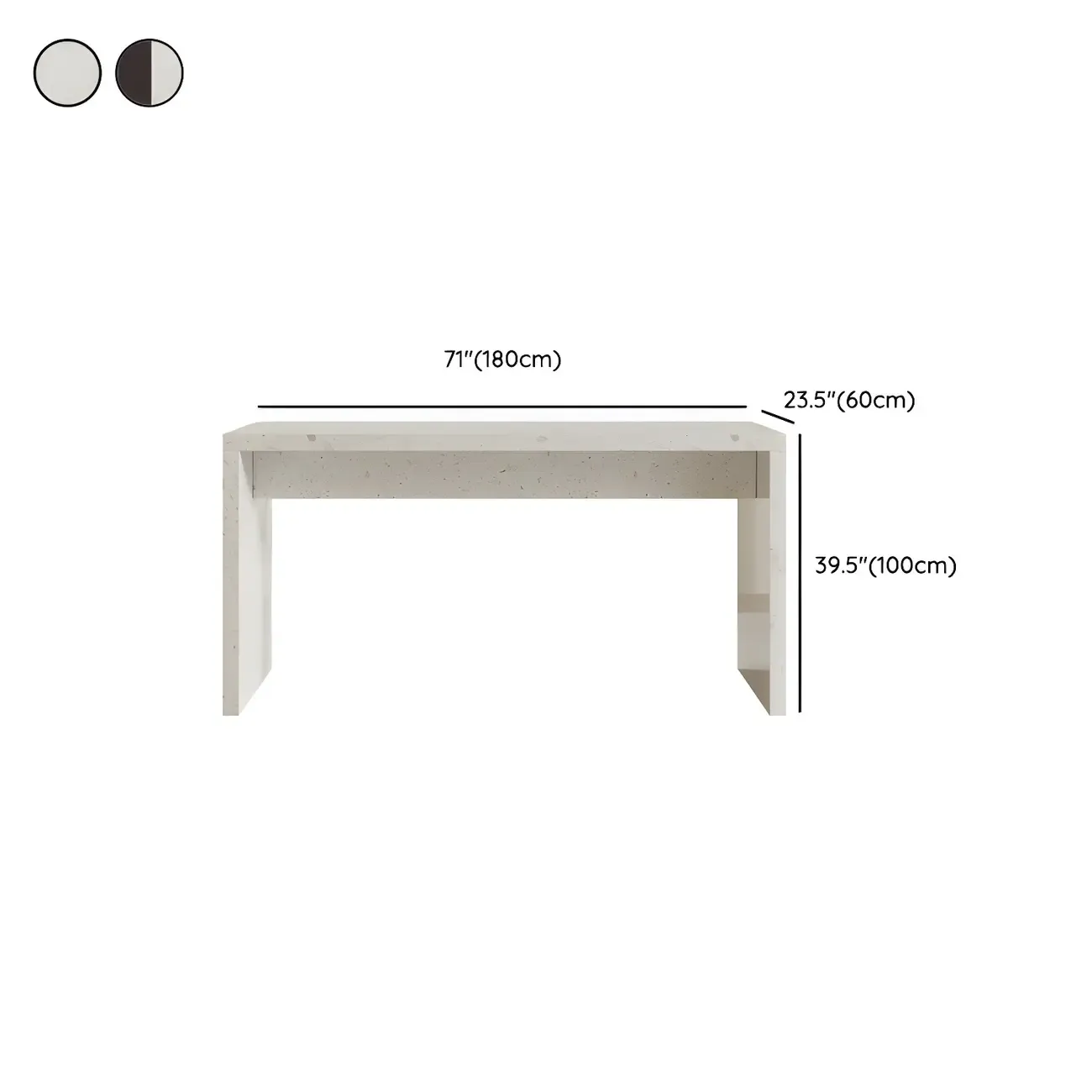 Modern White Stone Double Pedestal Bar Tables