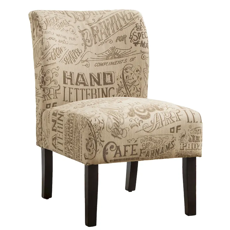 The Curated Nomad Pavilion Upholstered Armless Accent Slipper Chair