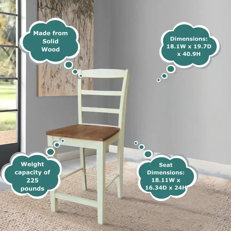 Solid Wood Bar Stool