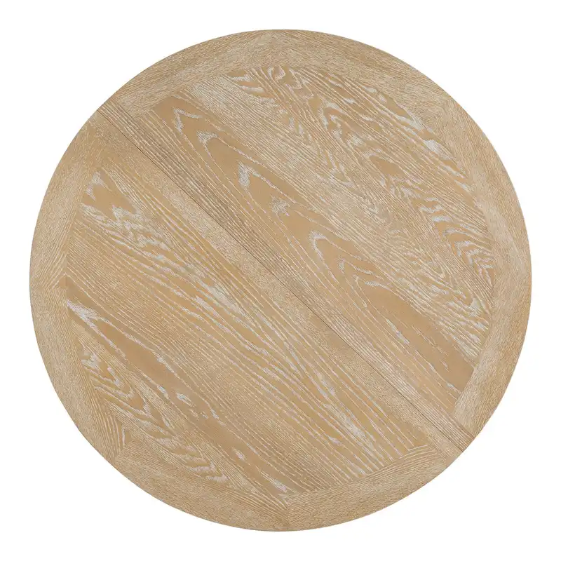 5-Piece Wooden Dining Table Set with Extendable Round Table & 4 Chairs