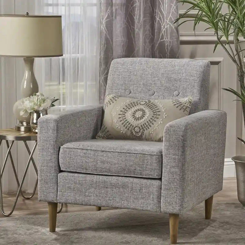 Sawyer Mid Century Modern Fabric Club Chair by Christopher Knight Home