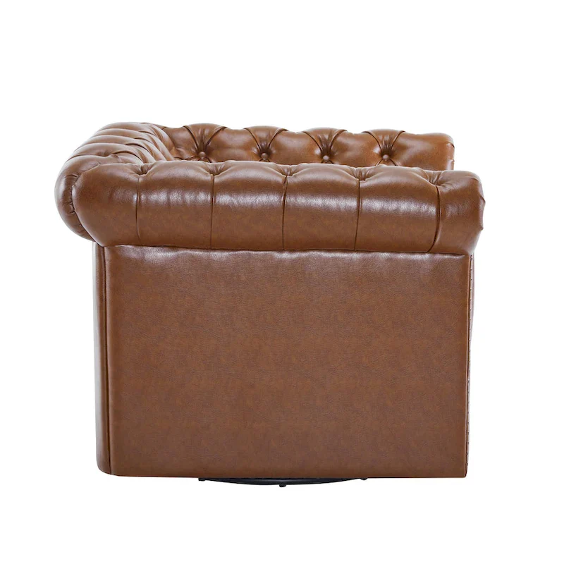 Wiers Chesterfield Swivel Tufted Club Chair by Christopher Knight Home
