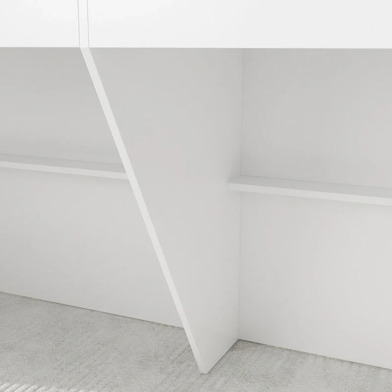 Reception Desk with Counter, Modern Front Desk Reception Room Table