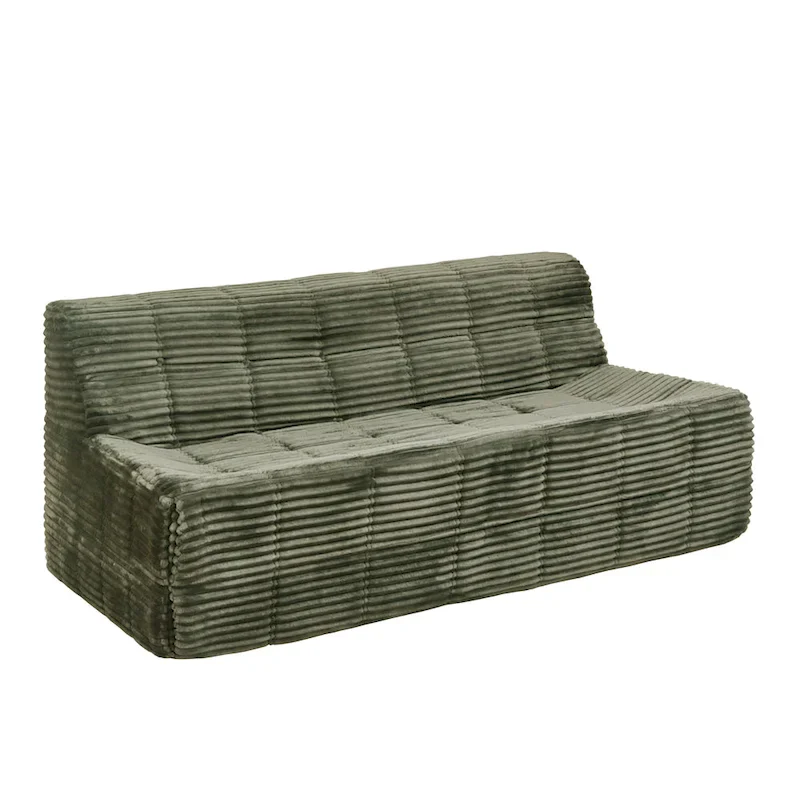 75 Foam 3-Seat Sofa with No Assembly, Space-Saving Design, and Easy Setup