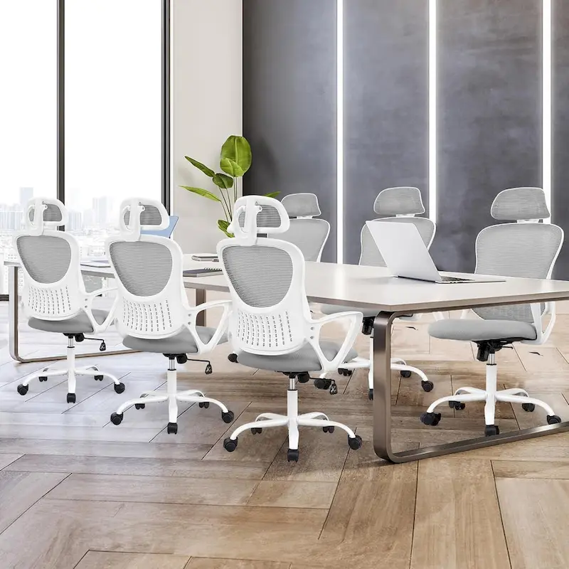 Ergonomic Office Chair, High Back Desk Chair with Headrest, Home Office Swivel Mesh Computer Chair Office Chairs