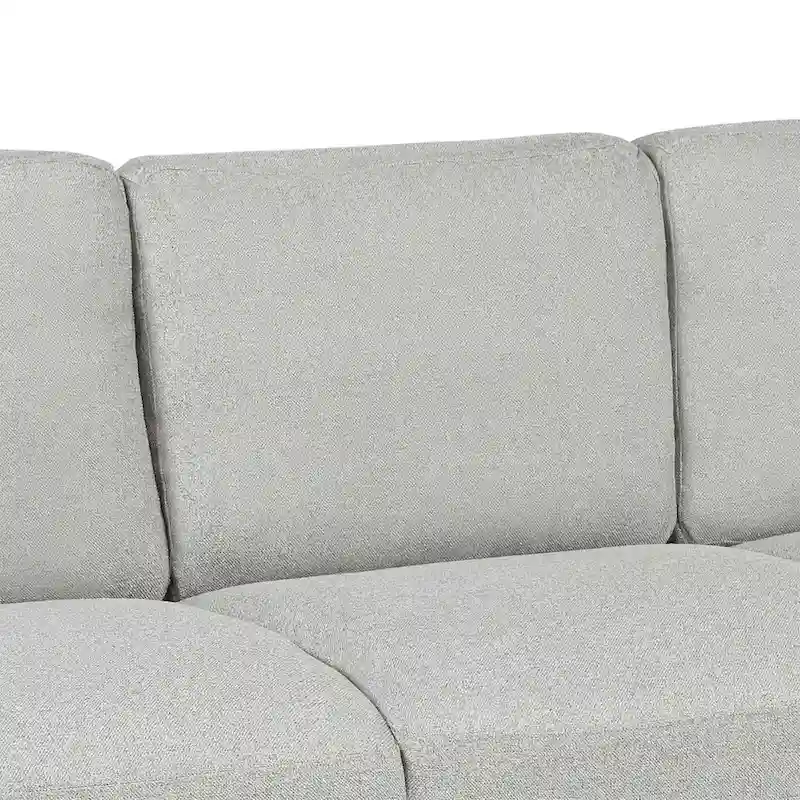 3-Seat Linen Fabric Sofa