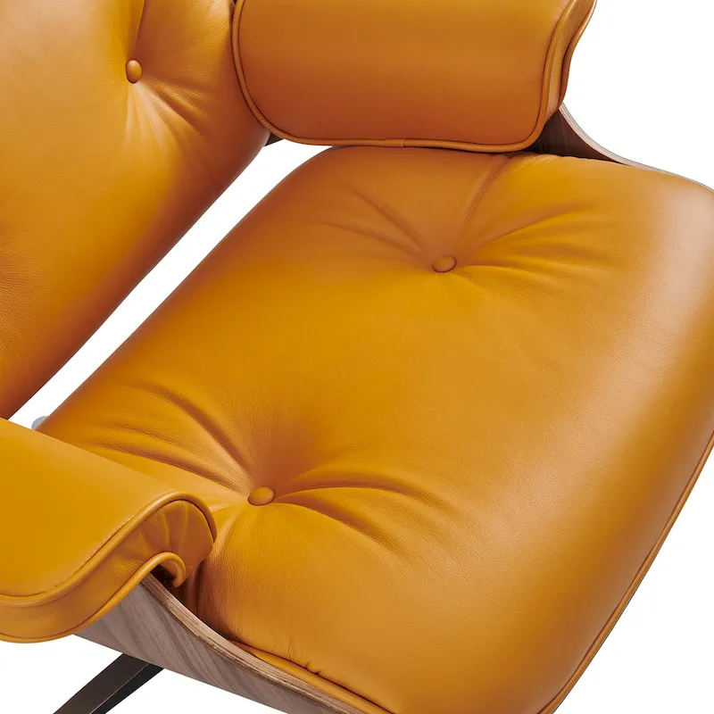 Mid Century Modern Leather Lounge Chair Armchair Recliner