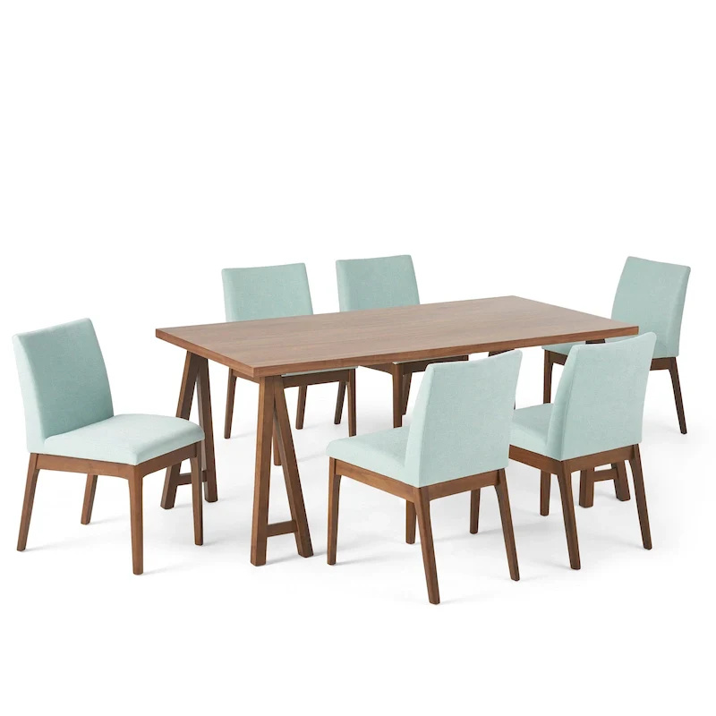 Kwame Mid-Century Modern 7 Piece Dining Set by Christopher Knight Home