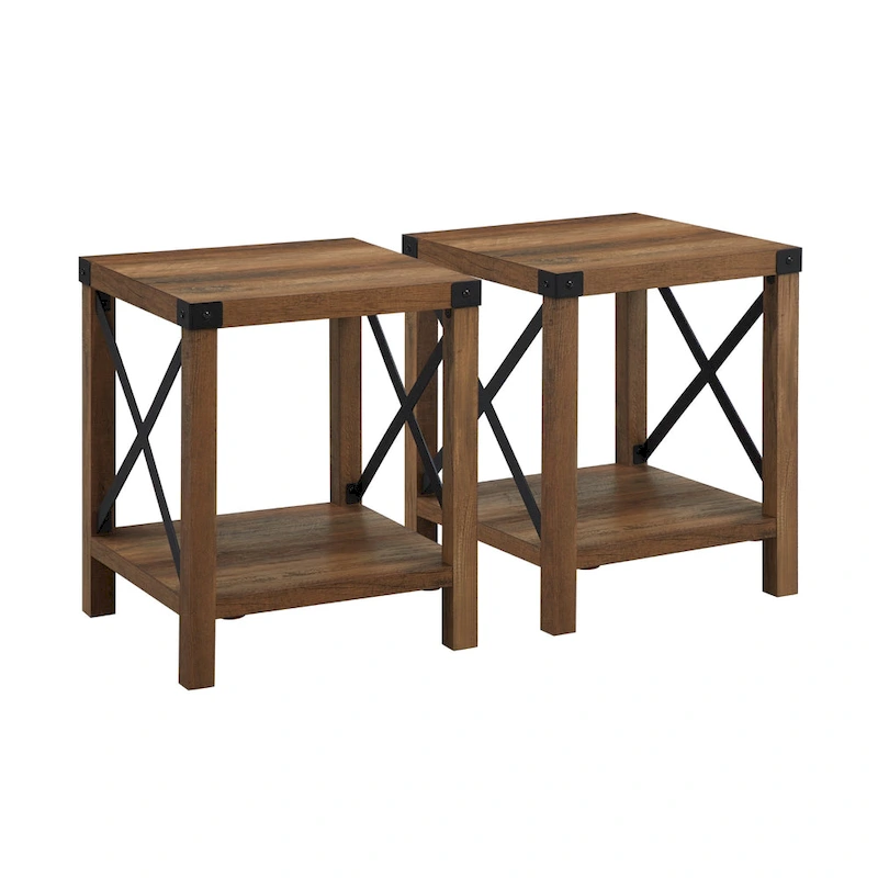 Middlebrook Kujawa 18-inch X-side Accent Table (Set of 2)