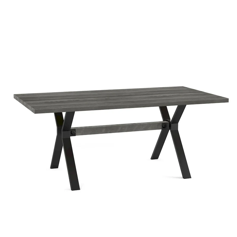 Amisco Leonie Wood Table and Snyder Chairs 7-Pieces Dining Set