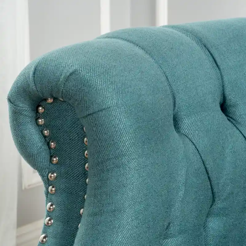 Akira Tufted Fabric Club Chair by Christopher Knight Home