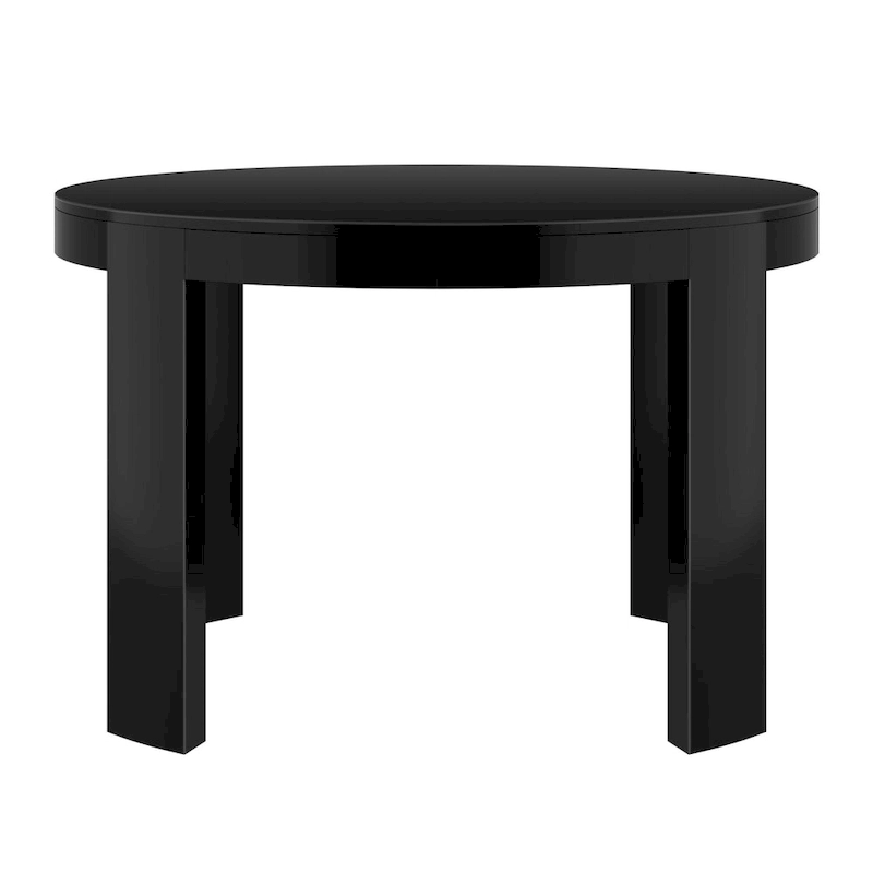 Plank and Beam Contour Solid Wood Round Dining Table - 47