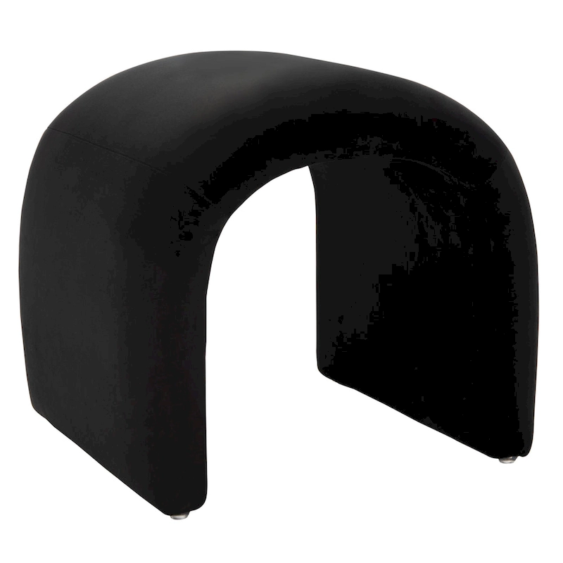 SAFAVIEH Alize Curved Waterfall Velvet Ottoman