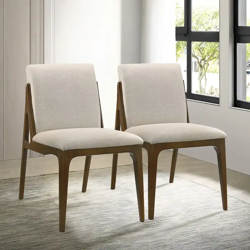 Luxury Modern Solid Wood Dining Chair (Set of 2)