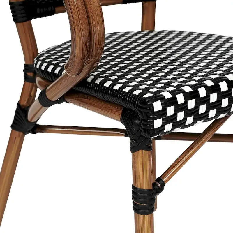 Stacking Bistro Chairs with Metal Frames