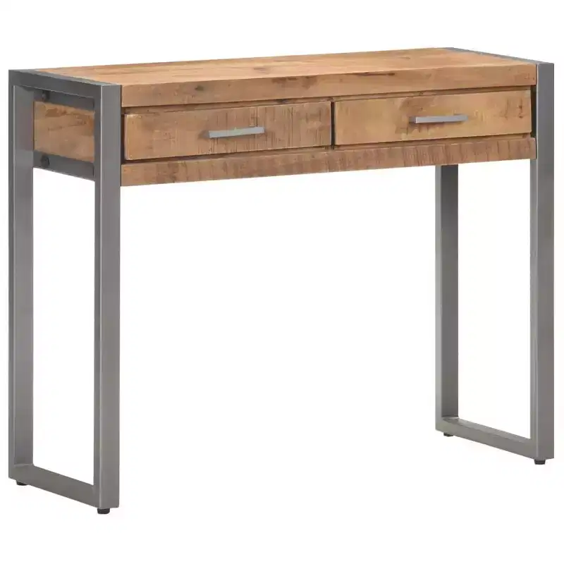 vidaXL Console Table 37.4x13.8x29.5 Solid Mango Wood
