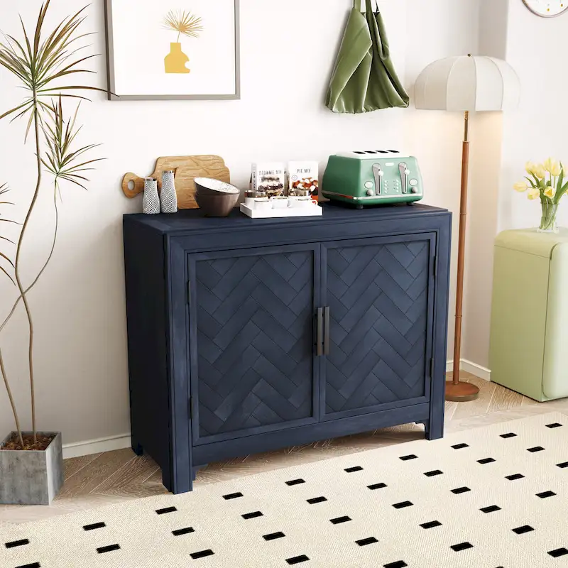 Console Table Sofa Table with 2 Shelves