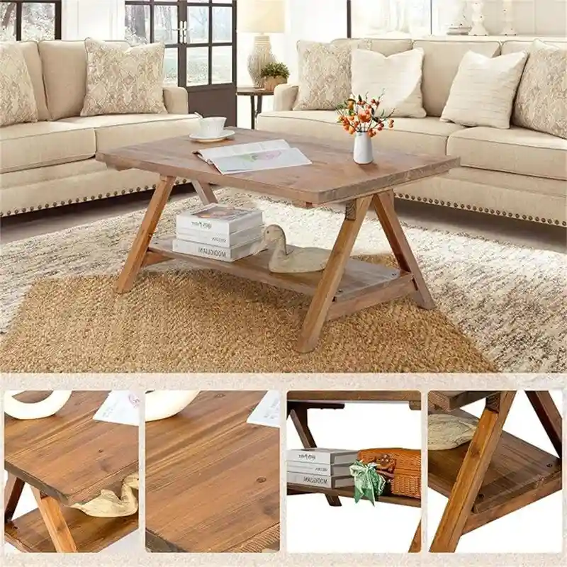 Coffee Table - 21.7D x 42.5W x 17.7H