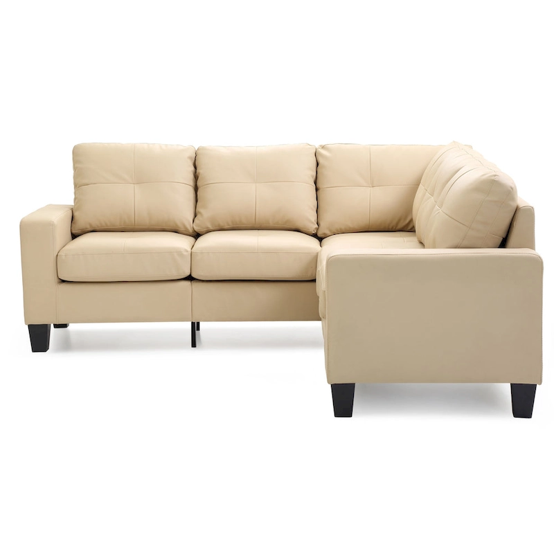 Newbury Faux Leather Sectional Sofa