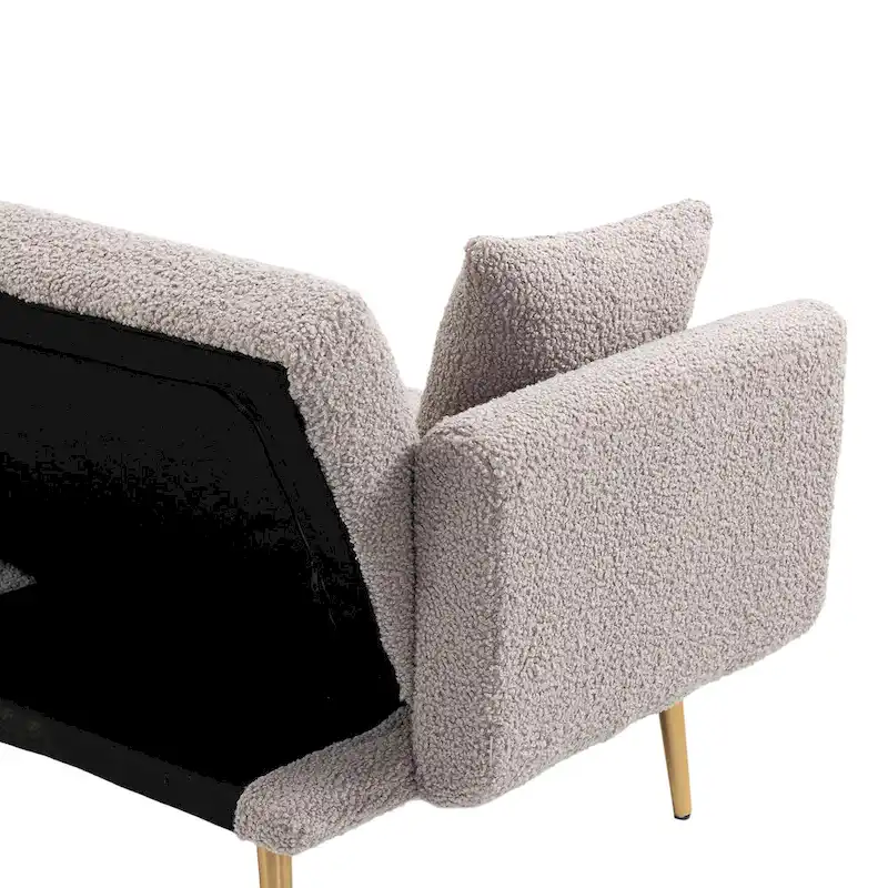 Linen Modular Sofa Section Armless Accent Chair