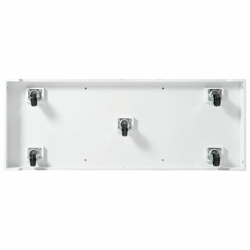 55.7 Kitchen Island with Drop Leaves, Rolling Cart with Power Outlet, Spice Rack, and 3 Drawers