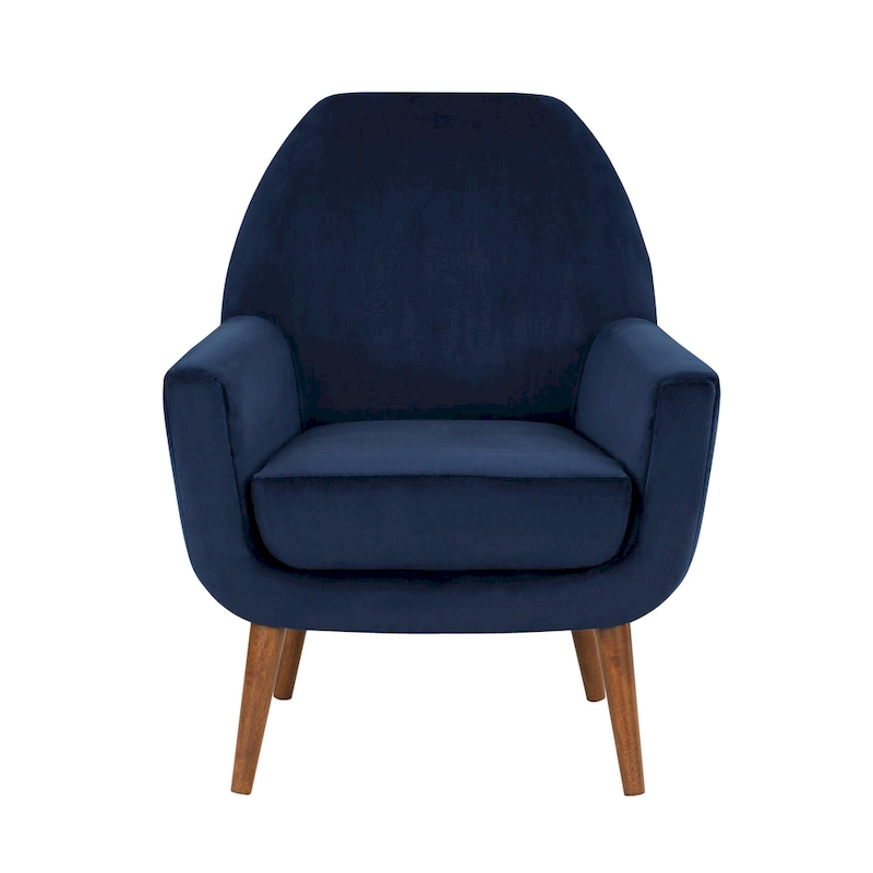 Mid-Century Velvet Arm Chair