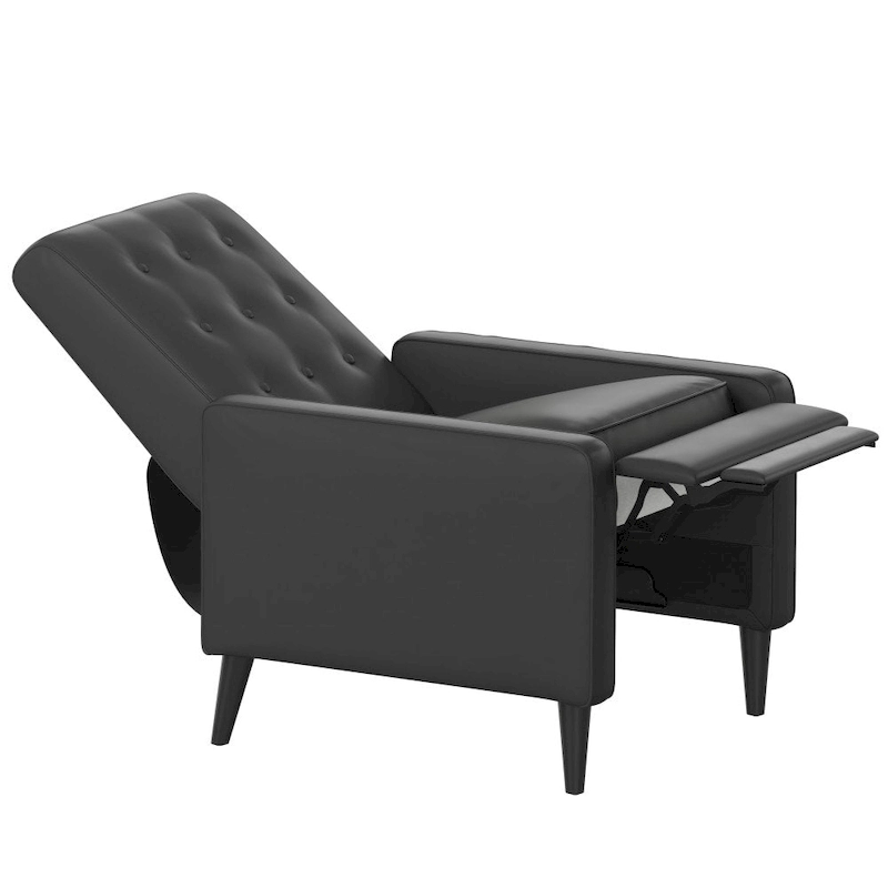 Pushback Recliner with Button Tufted Back