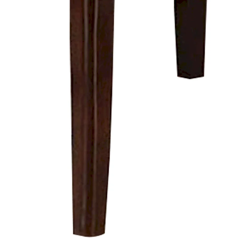 Red 52 Inch Dining High Table with 2 Extendable Butterfly Leafs, Brown Wood