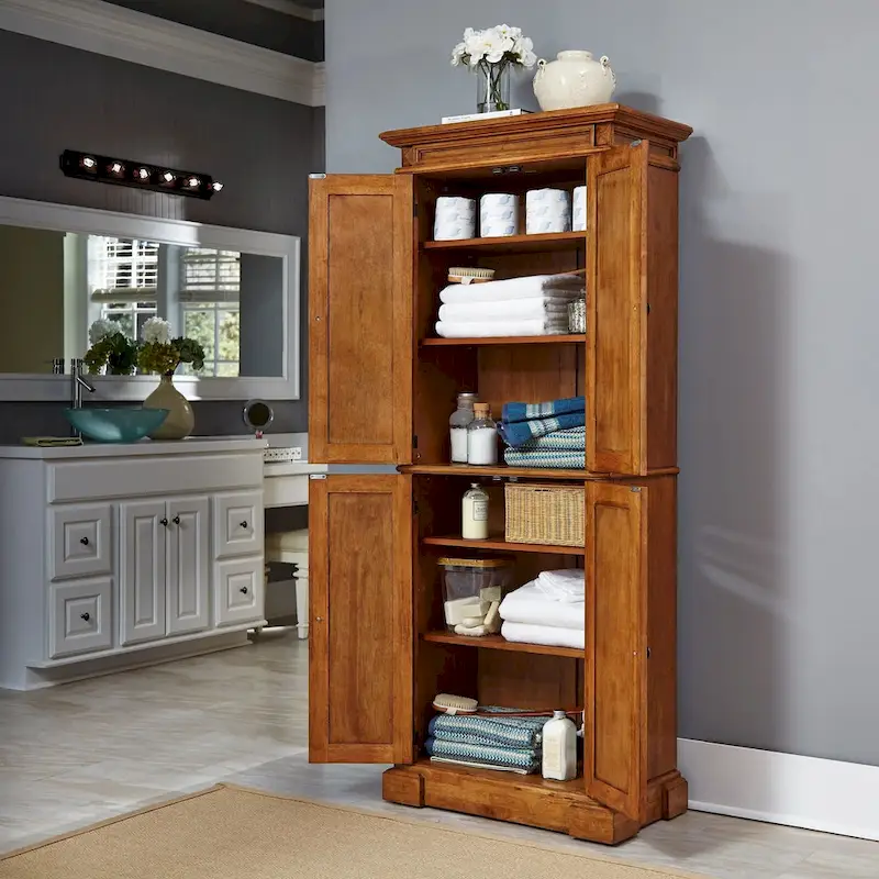 Americana Distressed Oak Pantry, 72 H