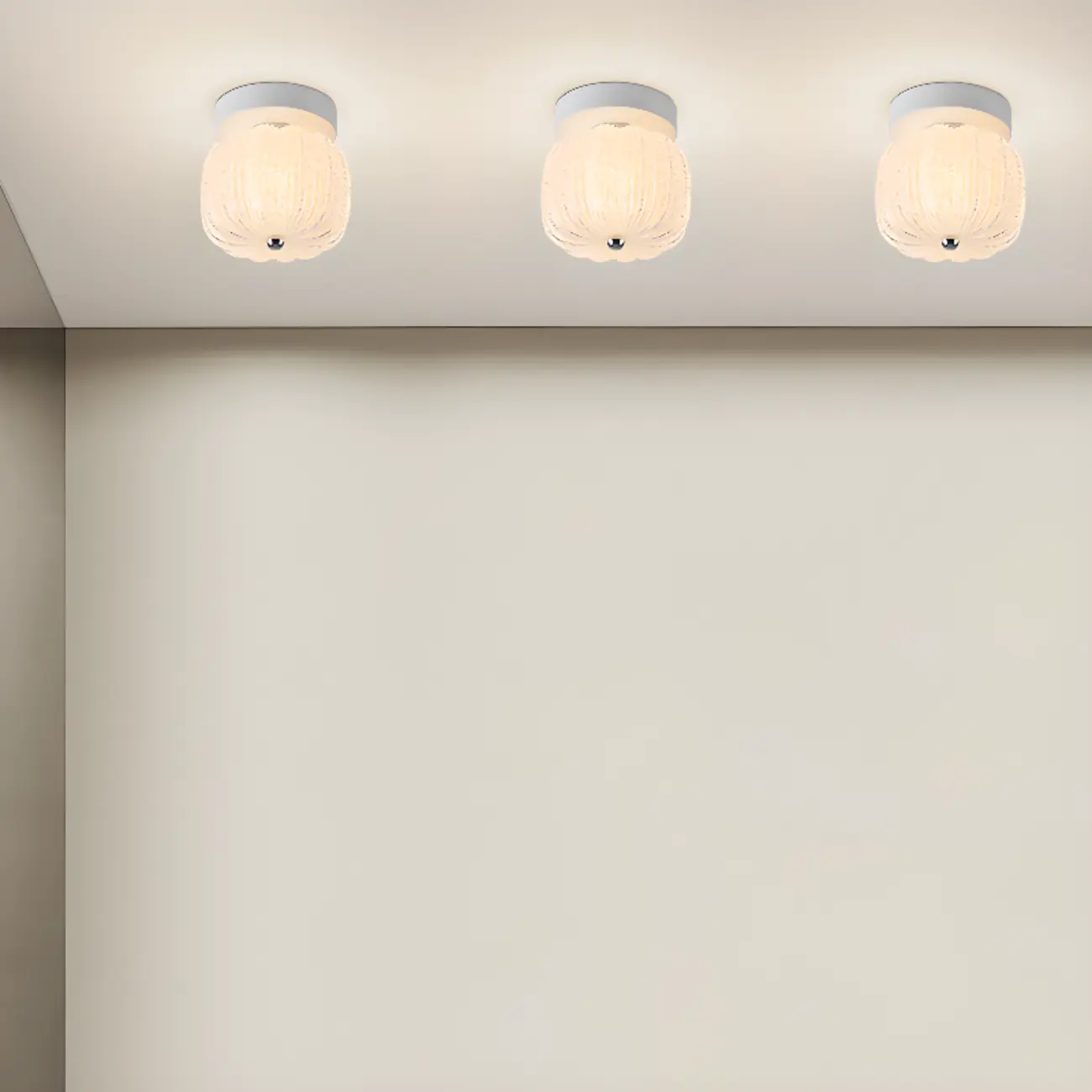 Mini Drum Shape Hallway Semi Flush Mount Ceiling Light