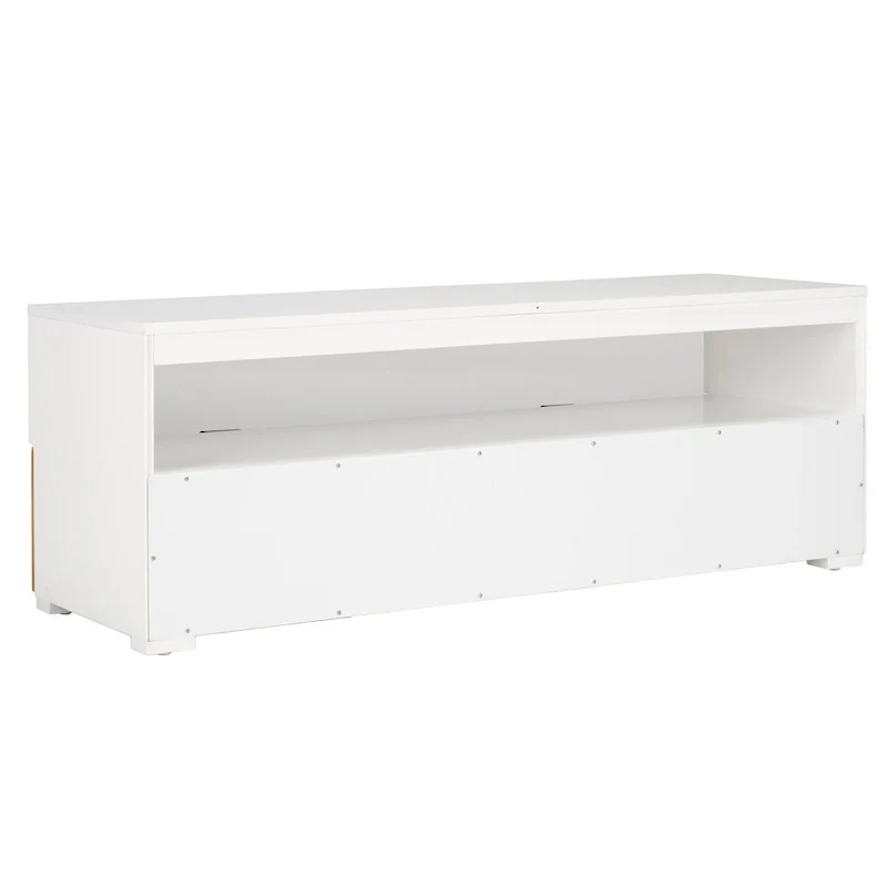SAFAVIEH Kaitlyn 2-Drawer 1-Shelf Entertainment Media Stand (Fits Up To 55 Flatscreen TV) - 48Wx16Dx17H