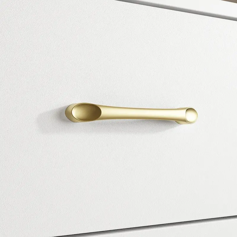 Versatile 9-Drawer Dresser - Sleek Black & Gold, Premium Quality Chest