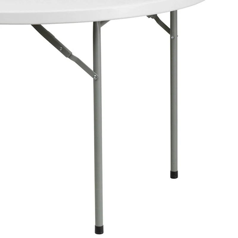 48 Round Granite White Plastic Event and Party Folding Table
